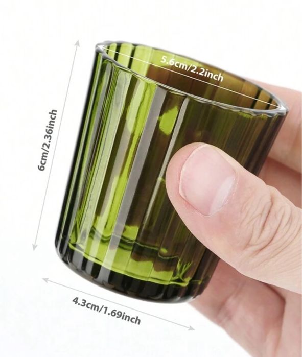 12 und suporte para vela cor verde - NOVO