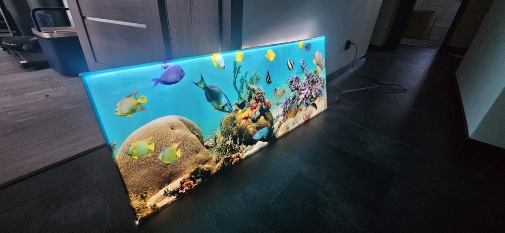 Panel szklany Led 120x45(Imitacja akwarium)