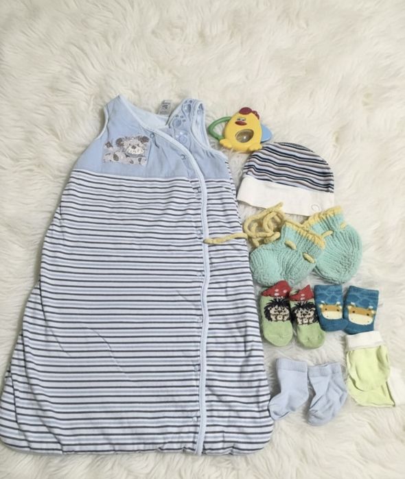 конверт/комбенизон 0/12мес.берюзовый