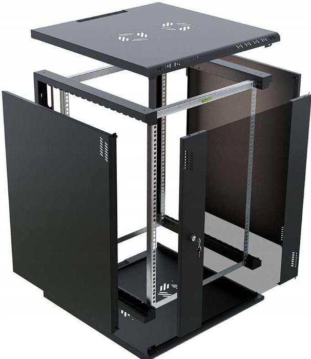 Stalflex Szafa Serwerowa Wisząca RACK 19" 15U 600mm Składana 2 Minuty