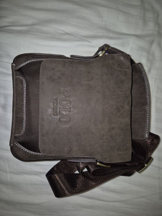 Барсетка. Чоловіча сумка Polo Vicuna коричнева