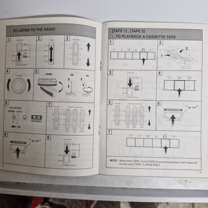 Oryginalna Instrukcja Obsługi Hitachi TRK-3D40E (3D Bass Super Woofer)