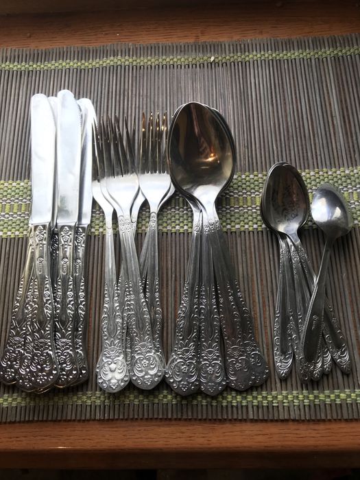 Набор /Набір Столовых приборов—«Роза-« Троянда»-Павлово-СССР