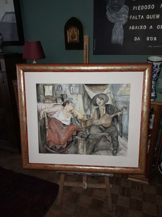 Vendo reproducao do quadro de jose malhoa 1910 ..o fado