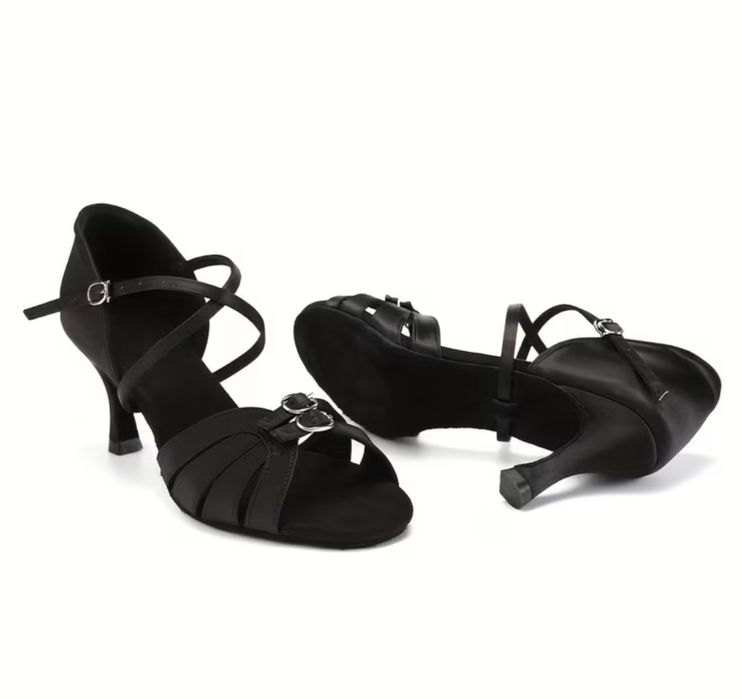 Туфлі для танців жіночі Латина сатин оригінальна модель 35р