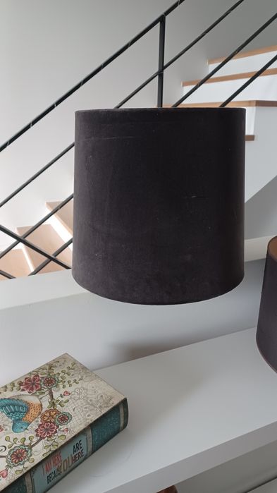 Abajur usado castanho