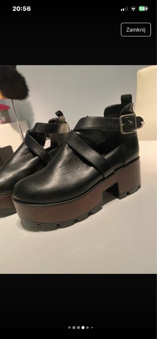 Buty botki platforma obcas