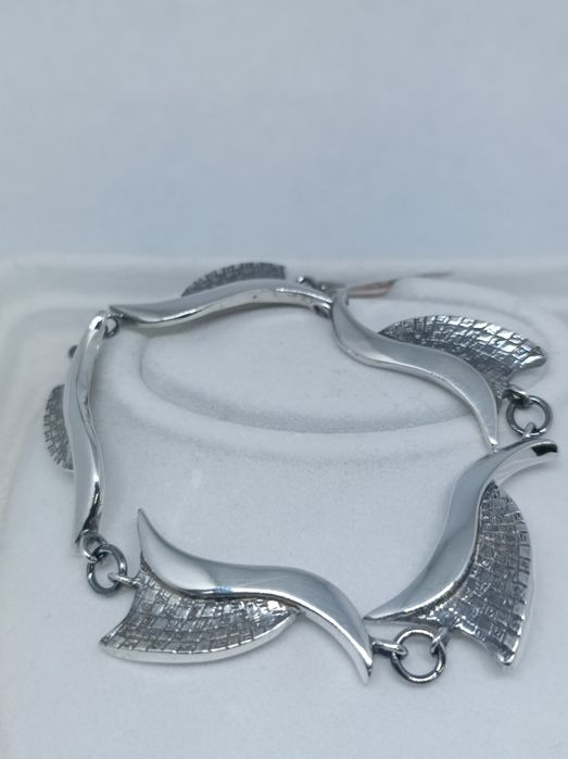 Srebrna bransoletka 925 długość 21,5 cm