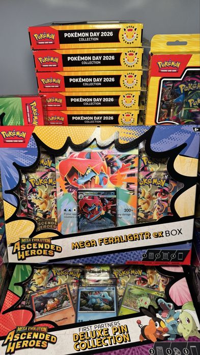 Pokémon TCG Ascended Heroes Mega Feraligatr Ex Box
