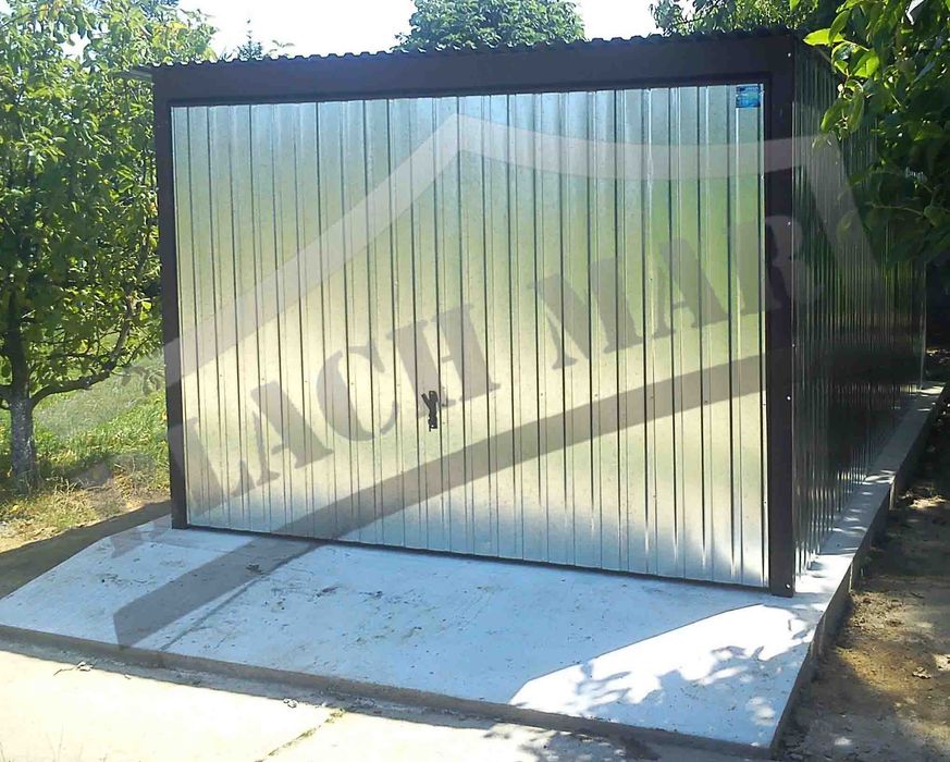 Garaż blaszany 3x5 ocynk