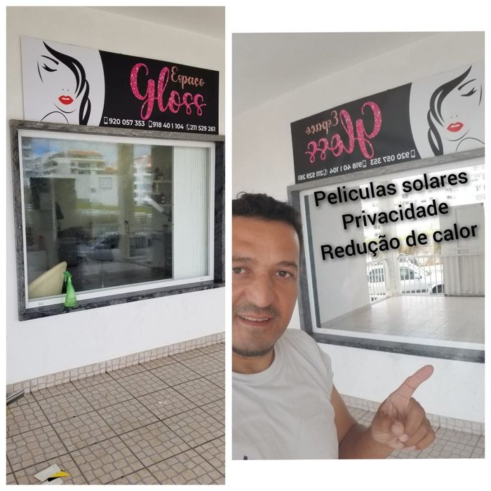 Remoção de películas publicidade vinil adesivos