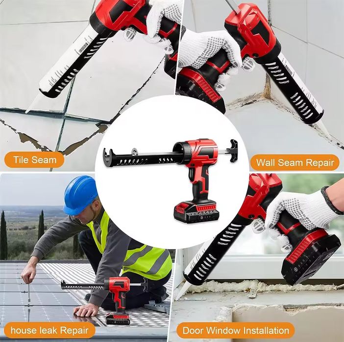 Pistola de cola veda/silicone a bateria