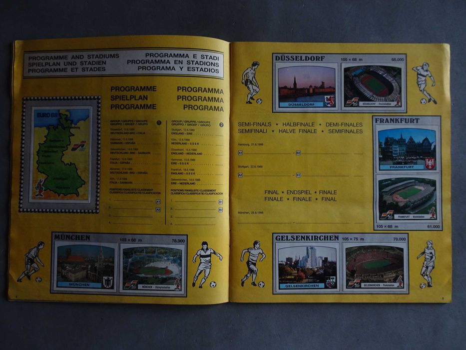 Caderneta de cromos de futebol EURO 88 Panini (faltam 3 cromos)