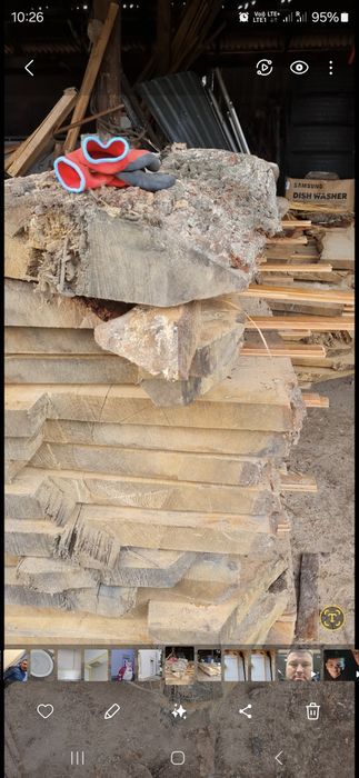 Deski dąb. Szerokie