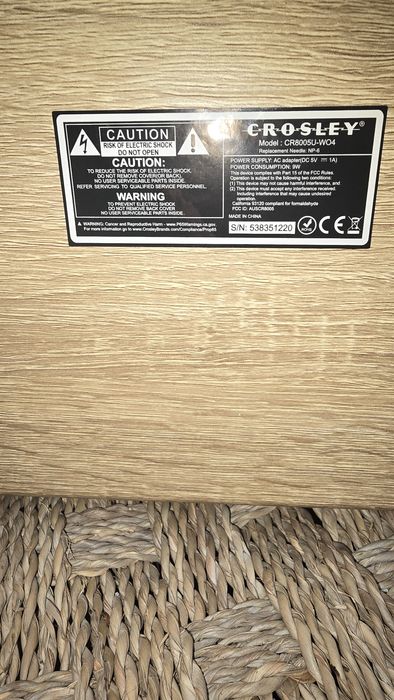 Crosley gramofon + płyty j.nowy 100%sprawny