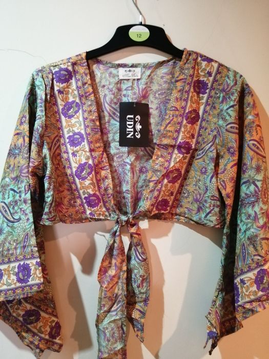 top de seda  indiana com 50cm de cava a cava