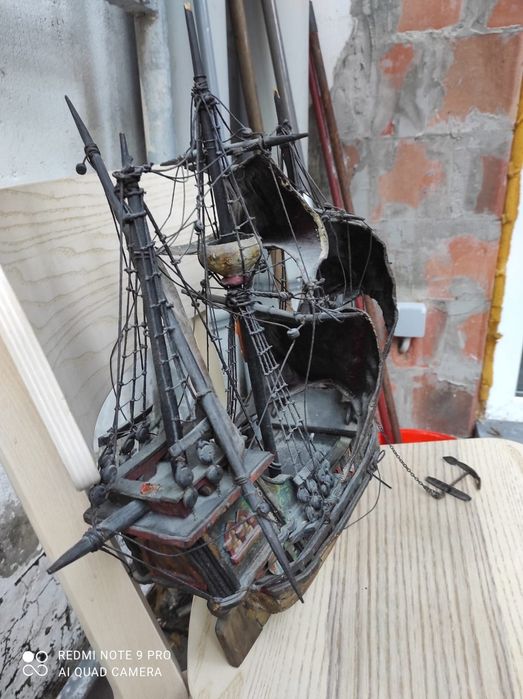 Model statku bardzo stary