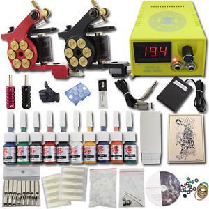 ENTREGA IMEDIATA Novo kit profissional tatuagem 2 máquinas