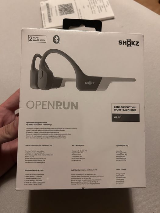 shokz open run bone conduction sport headphones