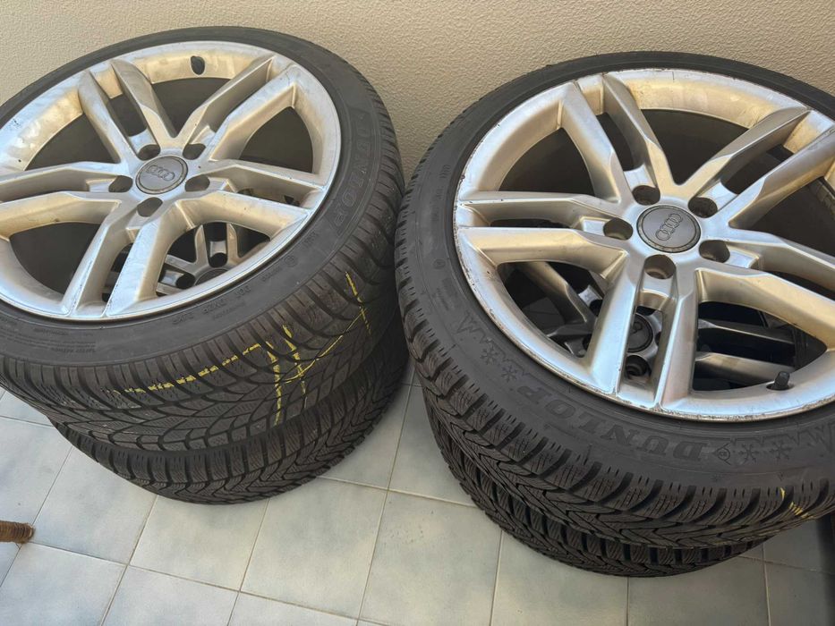 Jantes Audi TT 8J 18” Originais 8J0 601 025 AN + Pneus Dunlop Winter Sport 3D