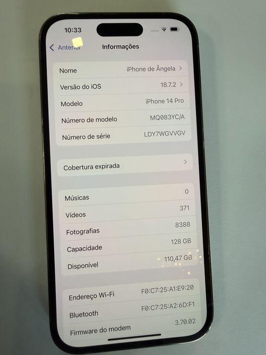 Iphone 14 Pro Gold 128Gb impecável com vários extras