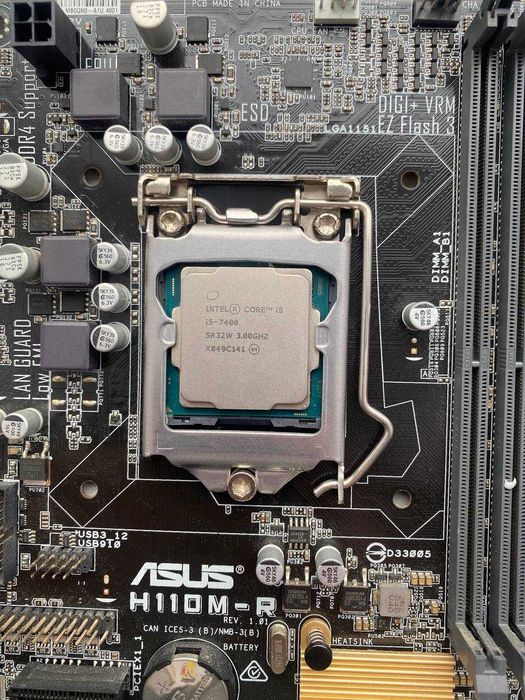 Комплект збірка пк Asus H110M-R intel i5 7400