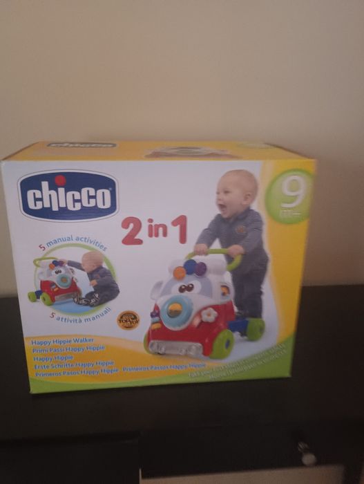 Andador primeiros passos Chicco novo.