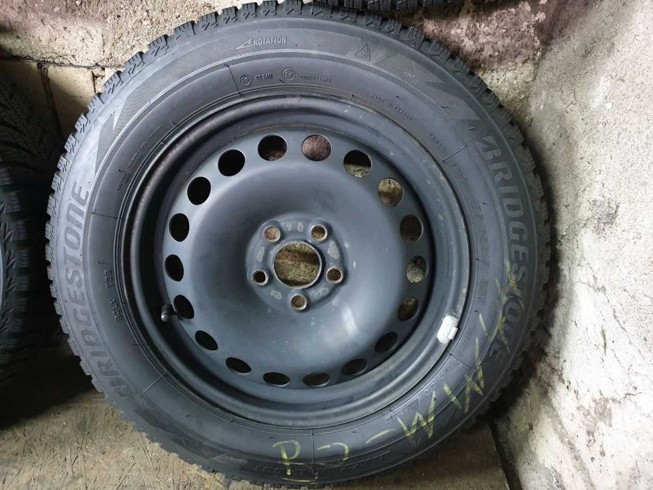 Felgi stalowe koła VW Skoda Seat R15 5x100 opony zimowe 185/65R15 5,5mm