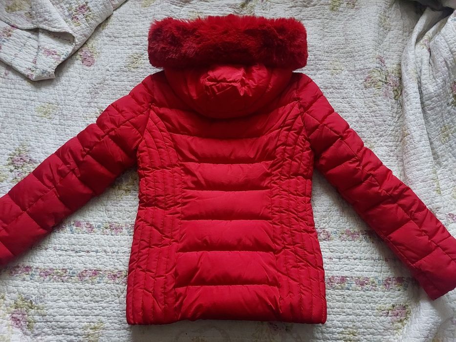 S'west gruba zimowa kurtka damska czerwona r S/. M