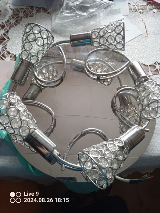 Lampa plafon żyrandol