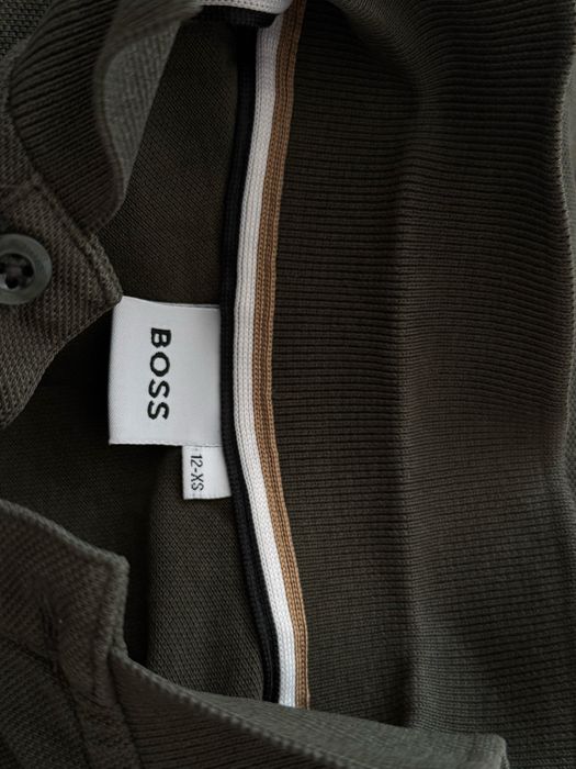 Koszulka Polo Hugo Boss XS 146cm khaki Modna chlopieca