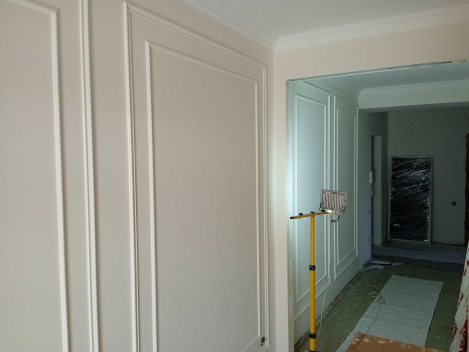 Фарбування малярні роботи монтаж молдинга ,багета ,шпалер.