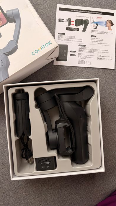 Смарт-стабілізатор, штатив, стедікам COMYITOK L7C Pro з AI трекером