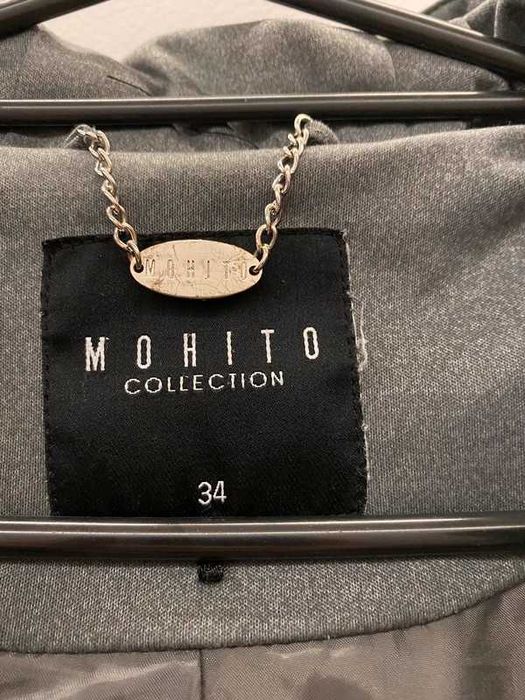 Kurtka MOHITO szara xs 34 s pikowana