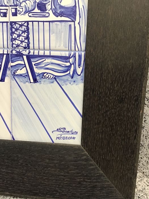 Quadro Azulejo A Última Ceia