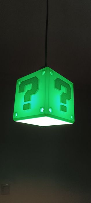 Candeeiro Super Mario Cubo ? Gaming decoração novo