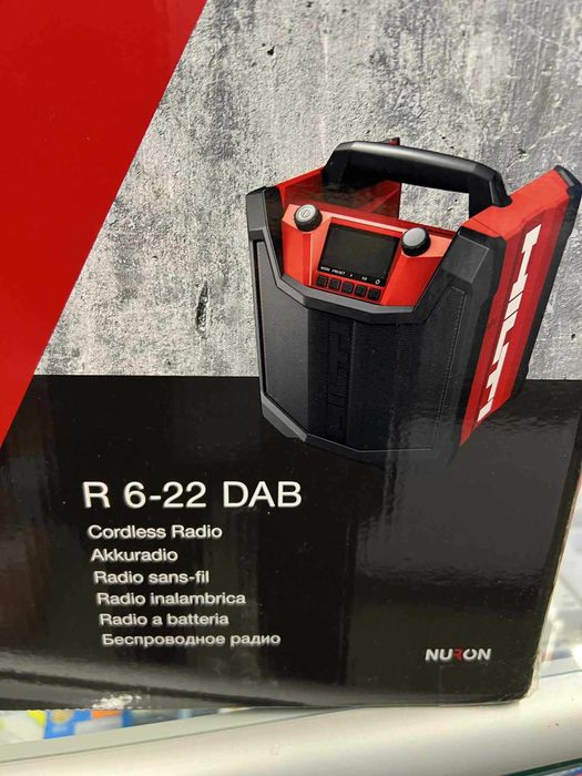 Radio Budowlane Hilti R6-22 DAB + Akumulator B22-85 + Prostownik C4-22