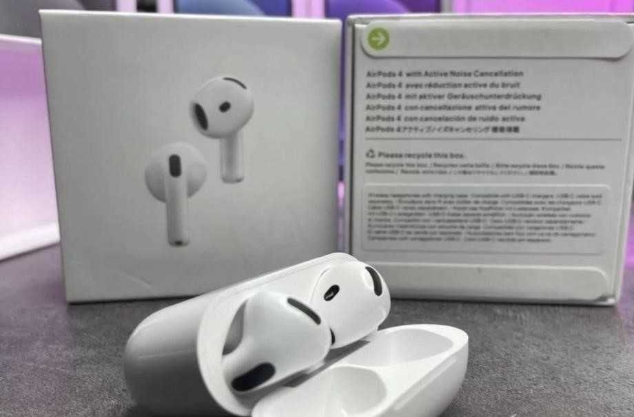 Лучшие на рынке Airpods 4 1в1 Беспроводные Наушники чип Airoha