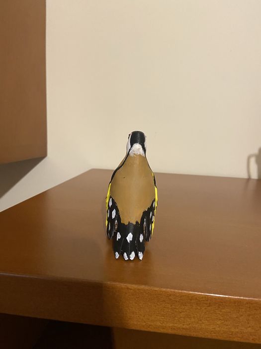 Pintassilgo 3D Pintado à Mão