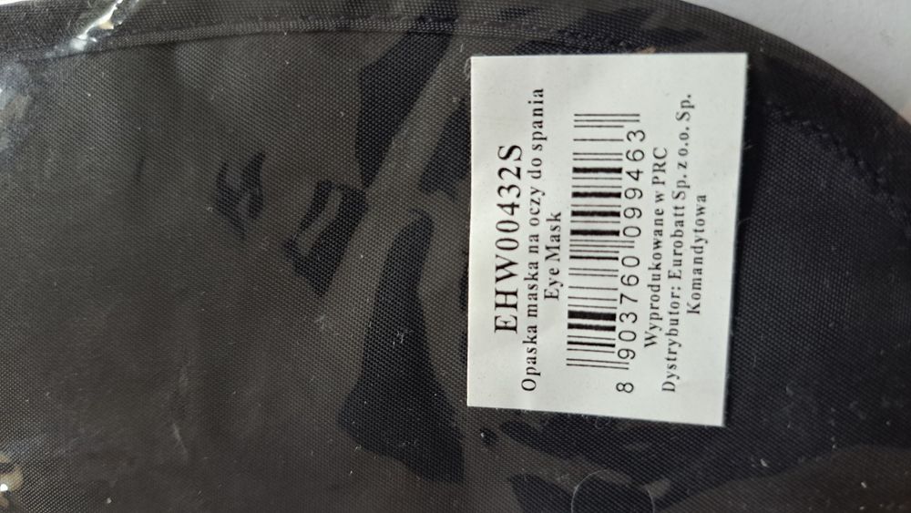 Opaska na oczy nowa