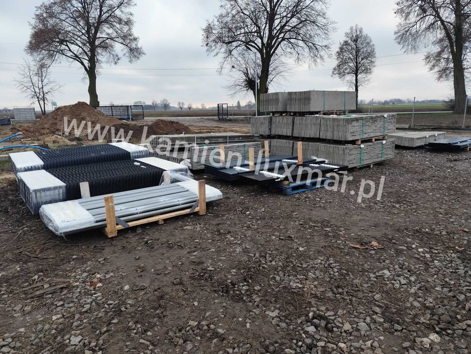 płyta betonowa wzór piaskowiec ogrodzenia betonowe