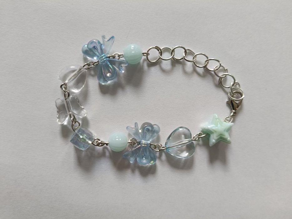 Bransoletka handmade z igieł jubilerskich