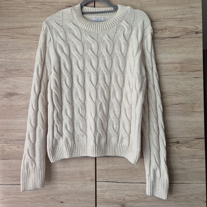 Sweter Reserved kremowy M/L