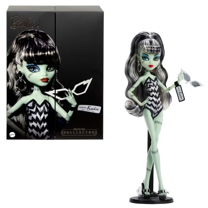 Monster High X Barbie Doll, Frankie Stein Барбі Френкі Skullector doll