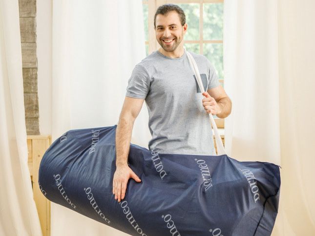 Матрас топер Дормео Ролл Ап Зелёный чай