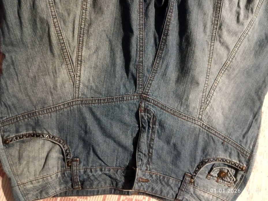 Джинсова спідниця  довга