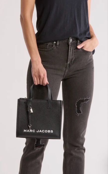 Жіноча сумка Marc Jacobs ОРИГІНАЛ чорна шкіряна сумочка