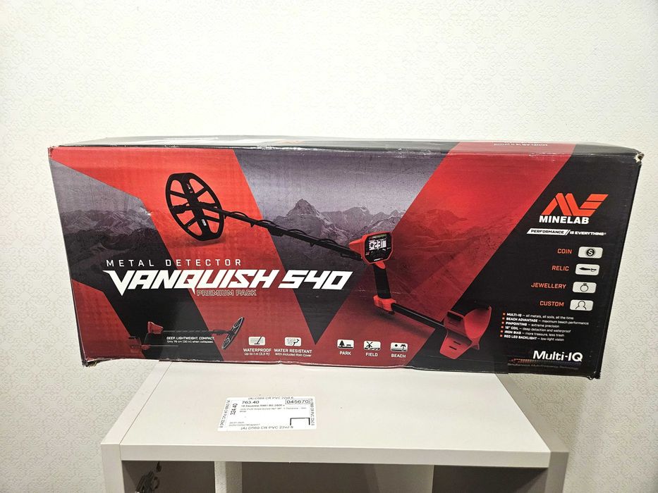 Minelab Vanquish 540 Premium Pack 5–40 кГц - НОВИЙ металошукач, котушка V12, гарантія ще 1 місяць