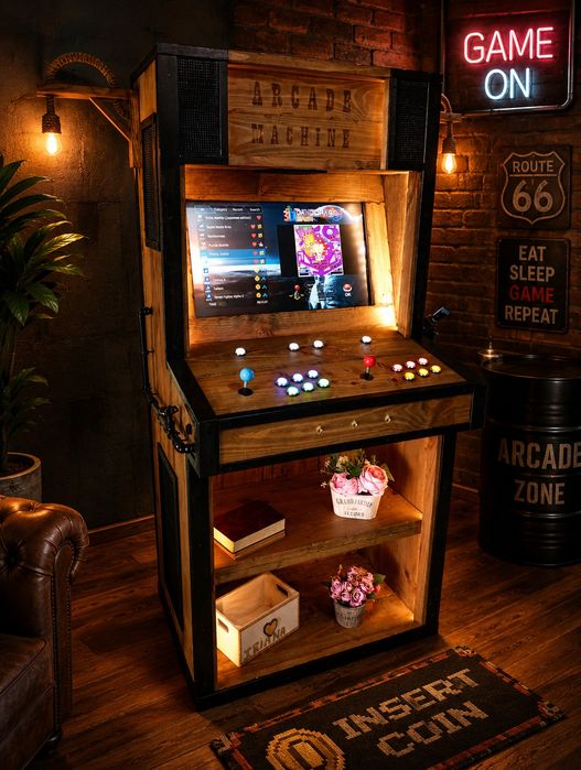 Máquinas Arcade em Madeira Personalizadas | Jogos | Fabrico Artesanal em Paços de Ferreira