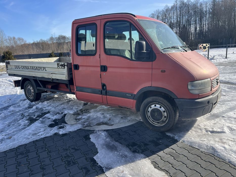 Movano 2002r. 2.5 DTI 115 km doka brygadówka dubel kabina